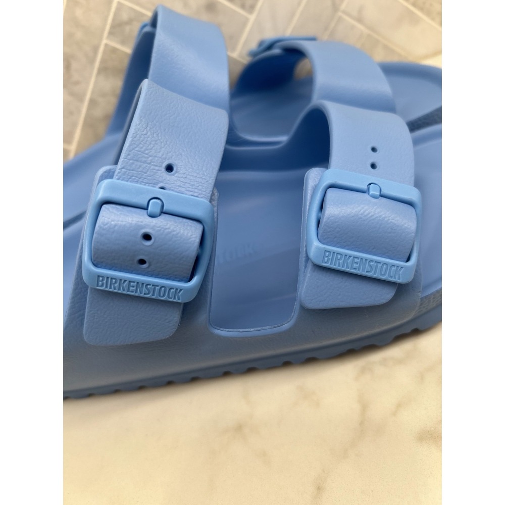 Birkenstock Arizona Essentials EVA Sandals Womens 10 41 Sky Blue Slip On Slides - Picture 11 of 12
